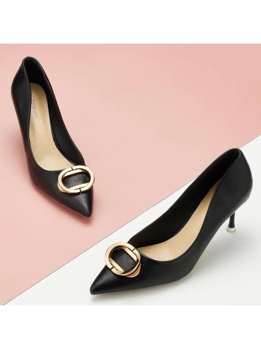 C. Paravano Women's Black Pumps 2.16